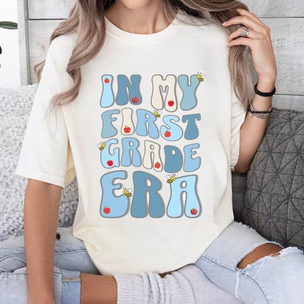 In My First Grade Era Shirt, Apples And Bees 1st Grade Tshirt, First Day Shirt